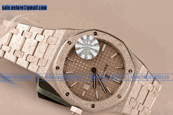 Perfect Replica Audemars Piguet Royal Oak Lady Watch Steel 67653BC.GG.1263GRE.02 (EF) - Click Image to Close
